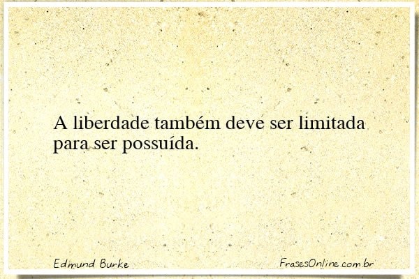 Frase de Edmund Burke