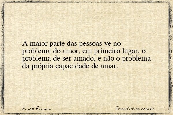 Frase de Erich Fromm