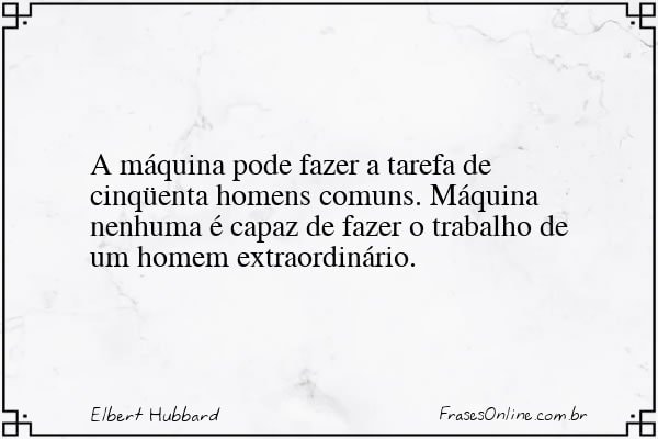 Frase de Elbert Hubbard