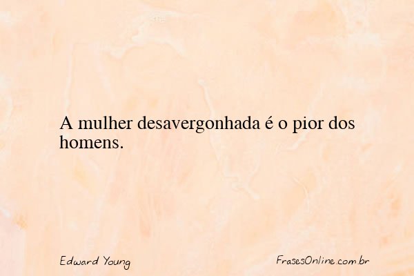 Frase de Edward Young