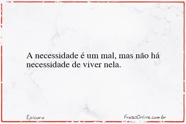 Frase de Epicuro