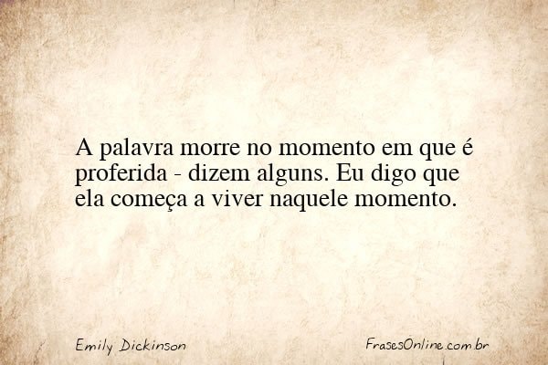 Frase de Emily Dickinson