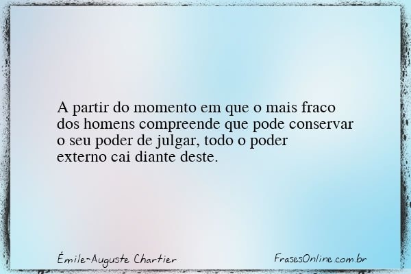 Frase de Émile-Auguste Chartier