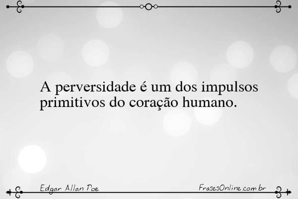 Frase de Edgar Allan Poe