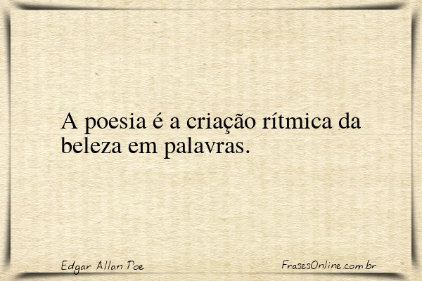 Frase de Edgar Allan Poe