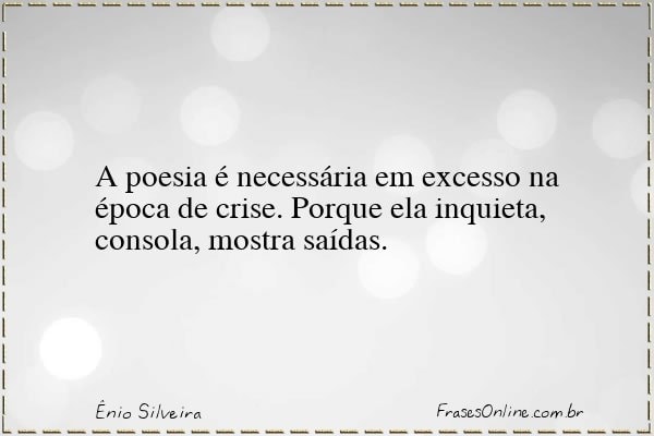 Frase de Ênio Silveira