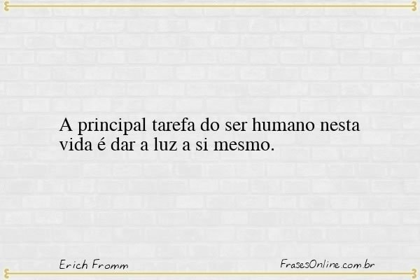 Frase de Erich Fromm