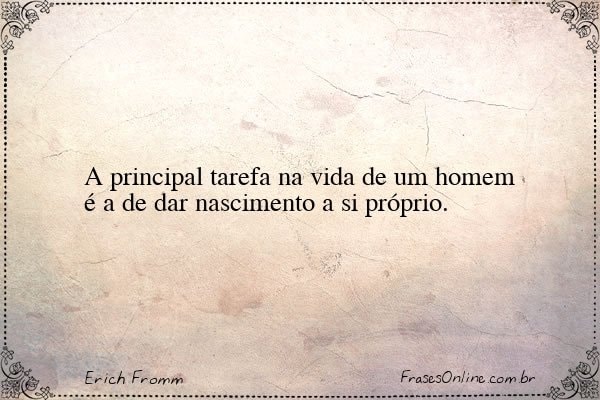 Frase de Erich Fromm
