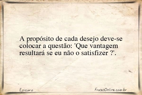 Frase de Epicuro