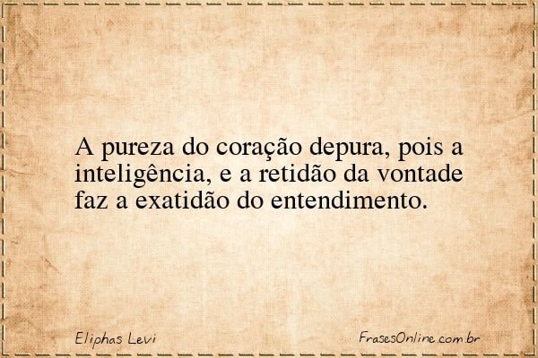 Frase de Eliphas Levi