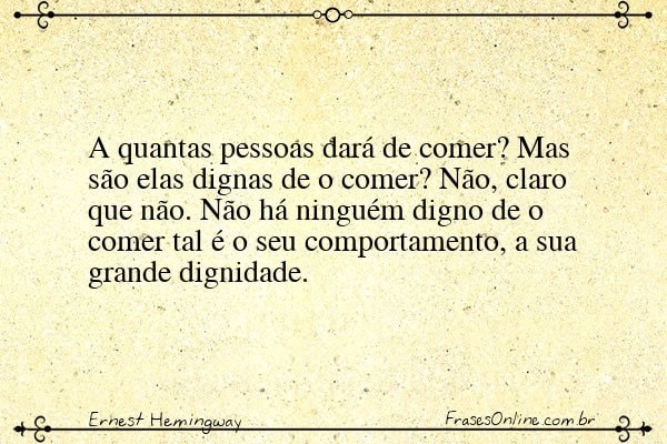 Frase de Ernest Hemingway