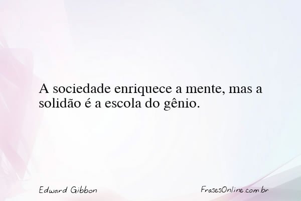 Frase de Edward Gibbon