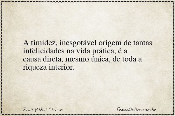 Frase de Emil Mihai Cioran