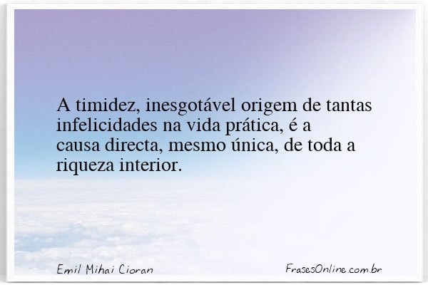 Frase de Emil Mihai Cioran