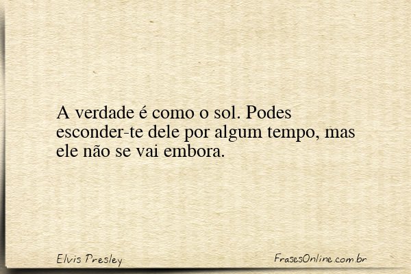 Frase de Elvis Presley