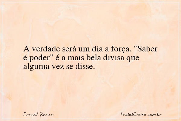 Frase de Ernest Renan