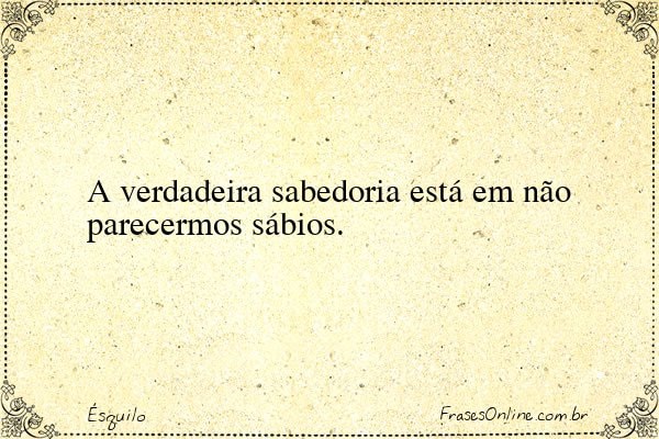 Frase de Ésquilo