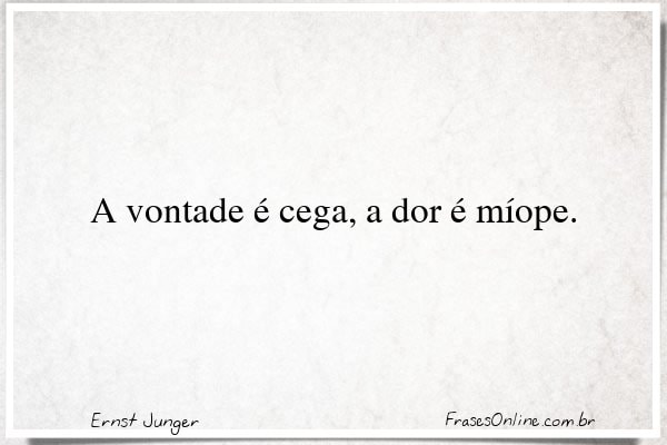 Frase de Ernst Junger