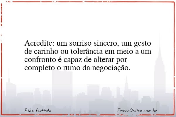 Frase de Eike Batista