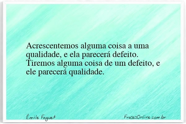 Frase de Émile Faguet