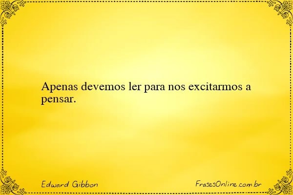 Frase de Edward Gibbon
