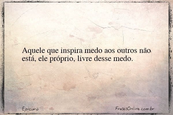 Frase de Epicuro