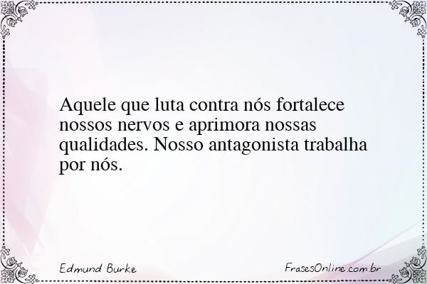 Frase de Edmund Burke