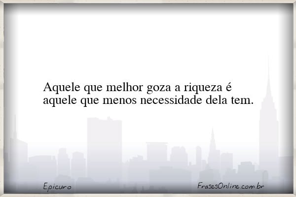 Frase de Epicuro