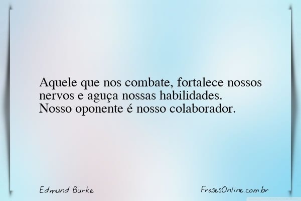 Frase de Edmund Burke
