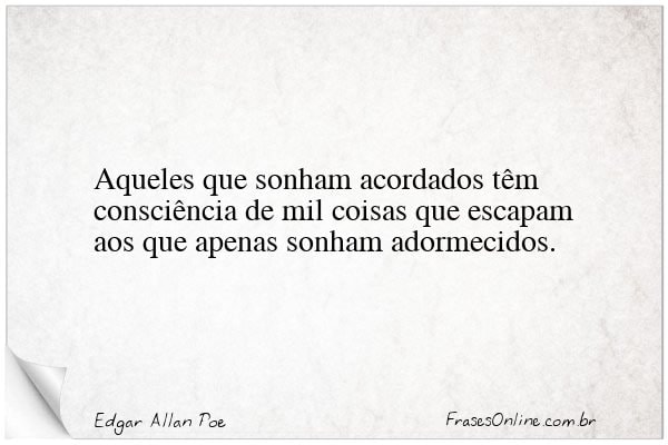 Frase de Edgar Allan Poe