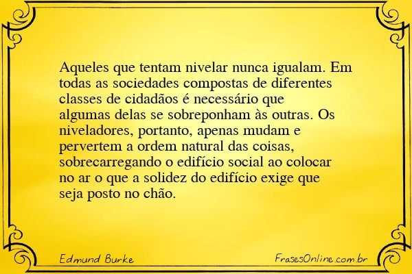 Frase de Edmund Burke