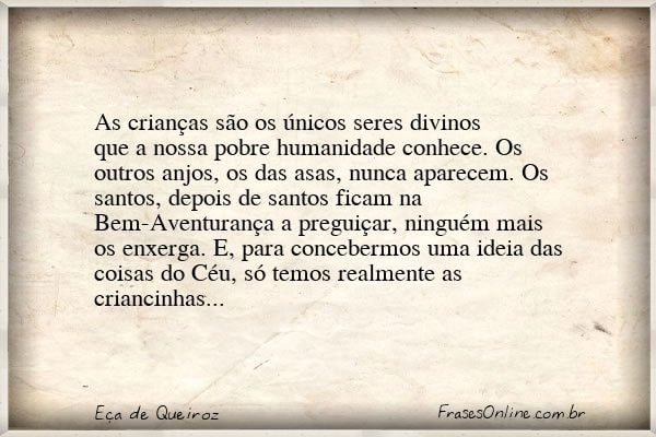 Frase de Eça de Queiroz