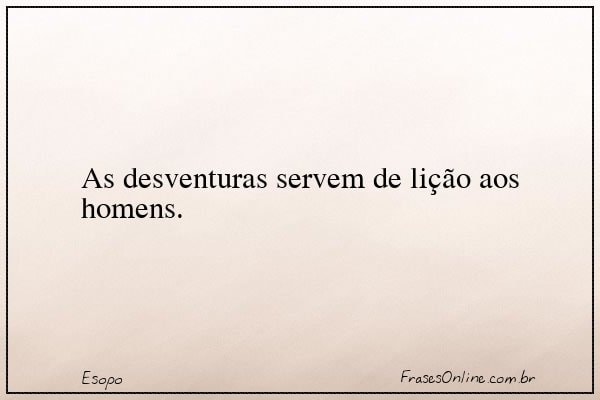Frase de Esopo