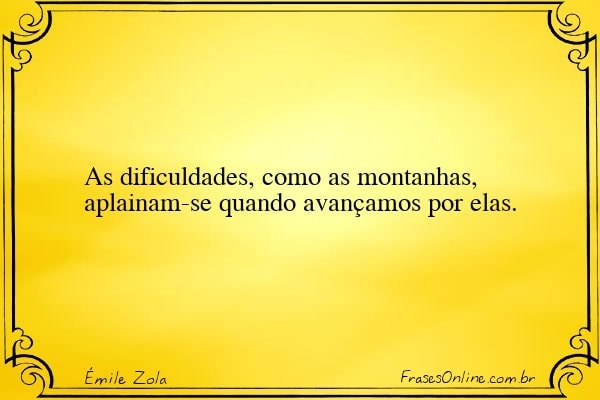 Frase de Émile Zola