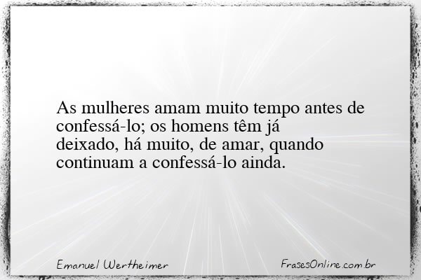 Frase de Emanuel Wertheimer