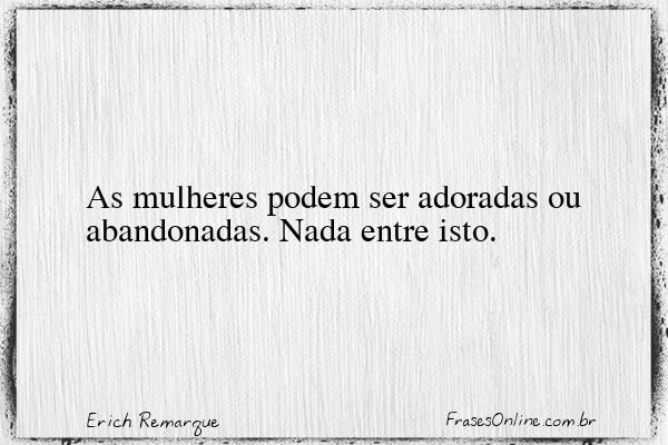 Frase de Erich Remarque