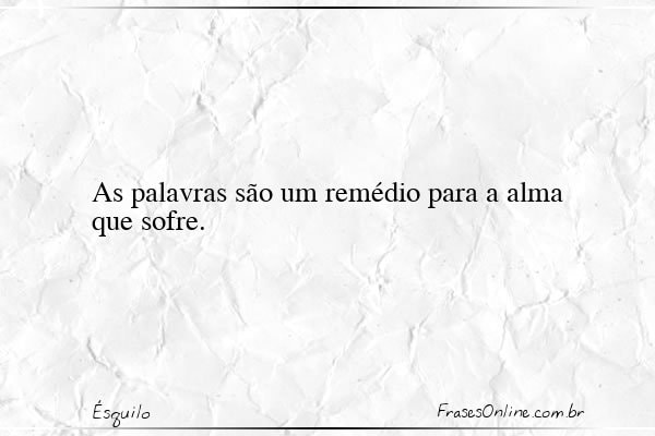 Frase de Ésquilo