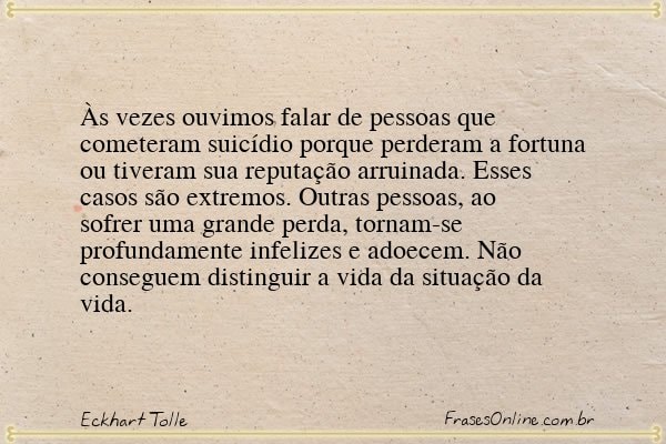 Frase de Eckhart Tolle