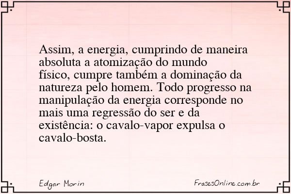 Frase de Edgar Morin