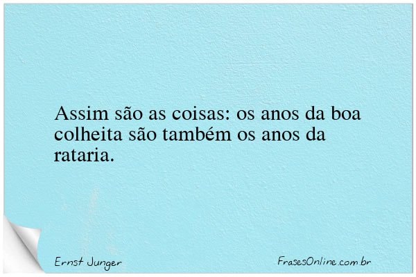 Frase de Ernst Junger