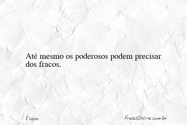Frase de Esopo