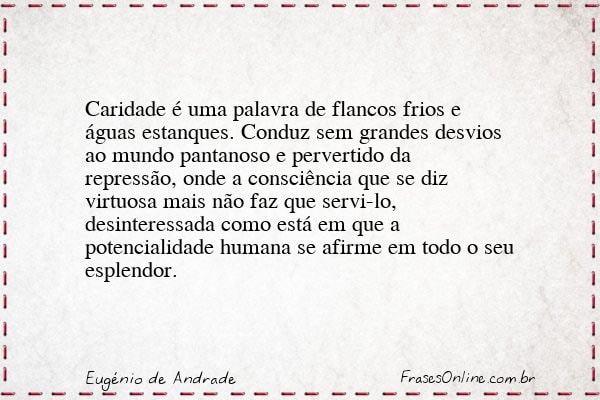 Frase de Eugénio de Andrade