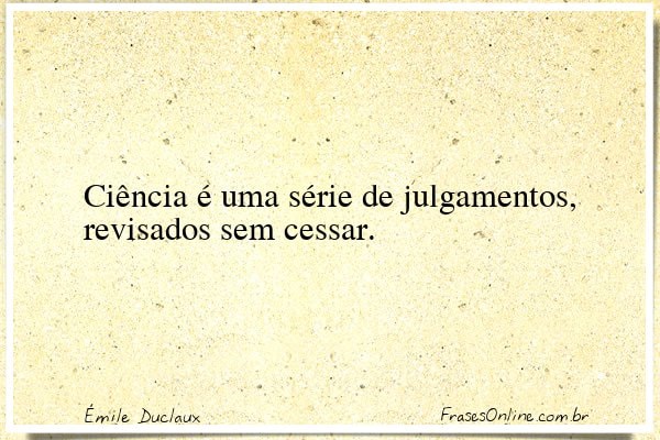 Frase de Émile Duclaux
