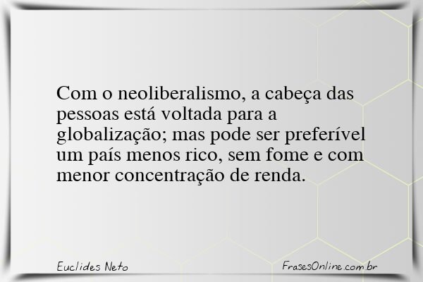 Frase de Euclides Neto