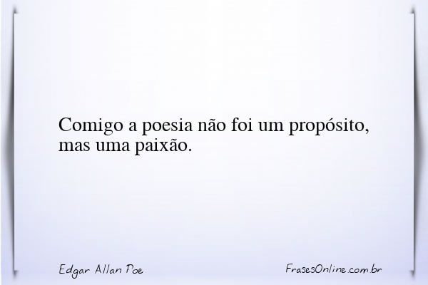 Frase de Edgar Allan Poe