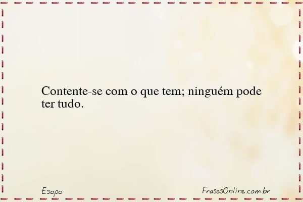Frase de Esopo
