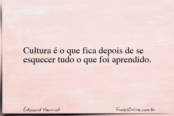 Frase de Édouard Herriot