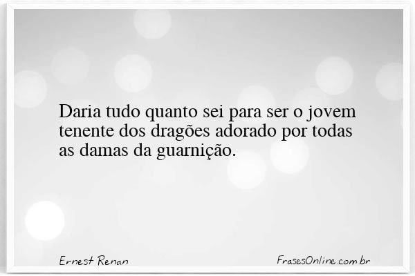 Frase de Ernest Renan