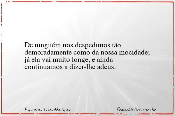 Frase de Emanuel Wertheimer