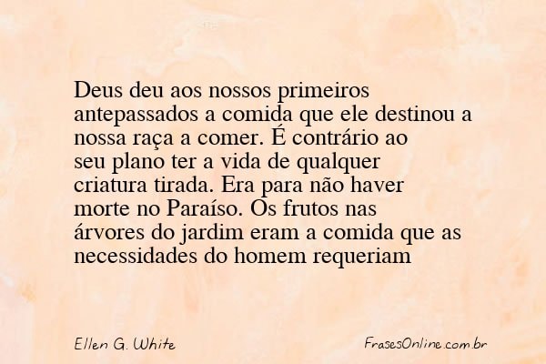 Frase de Ellen G. White